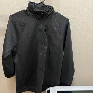 Dark grey north face quarter zip